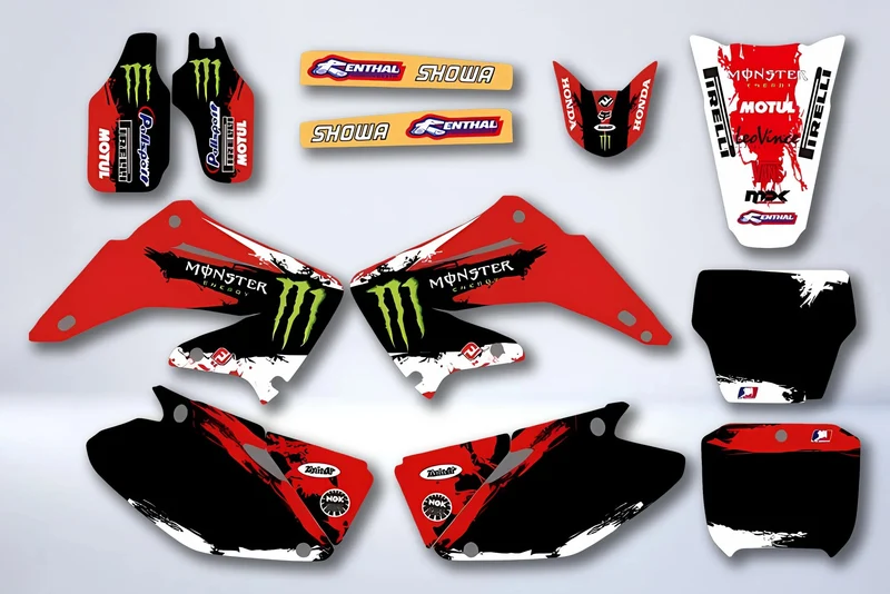 Kit Déco HONDA CR 125-250 2002-2013 - RED MONSTER