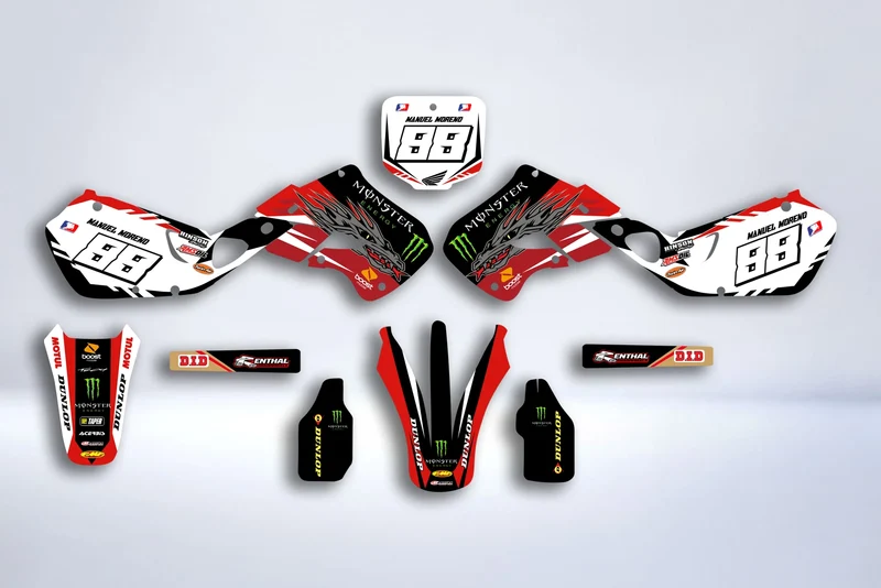 Kit Déco HONDA CR 125-250 1997-1999 - MONSTER RED #2