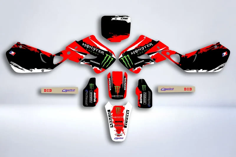 Kit Déco HONDA CR 125-250 1997-1999 - MONSTER RED