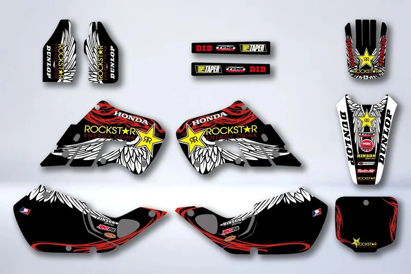 Kit Déco HONDA CR 125-250 1997-1999 - ROCKSTAR RED #2
