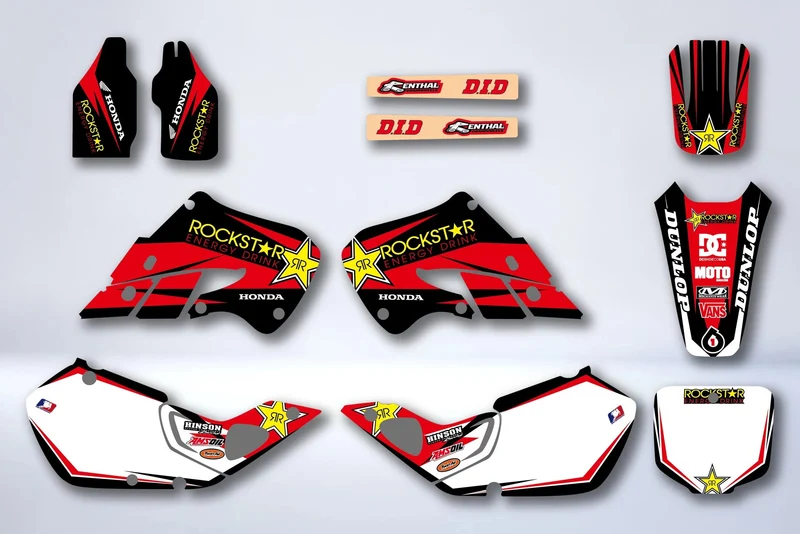 Kit Déco HONDA CR 125-250 1997-1999 - ROCKSTAR RED