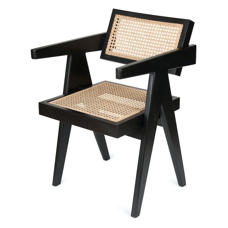Office Chair mit Wiener Geflecht schwarz - Detjer