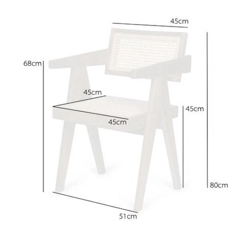 Office Chair mit Wiener Geflecht schwarz - Detjer