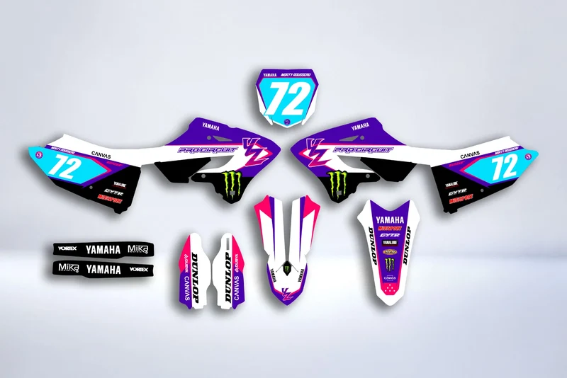 Kit Déco Yamaha YZ 125/250 2022-2025 - PURPLE FACTORY
