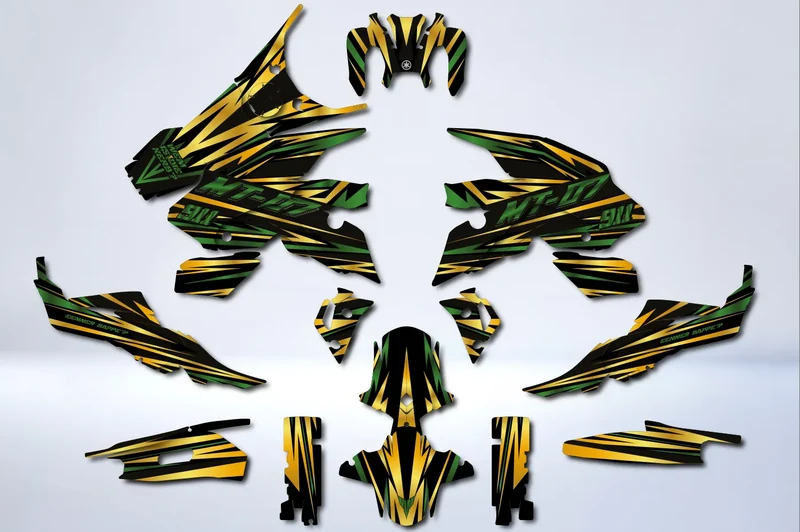 Kit Déco Yamaha MT 07 2021-2024 - GREEN GOLD