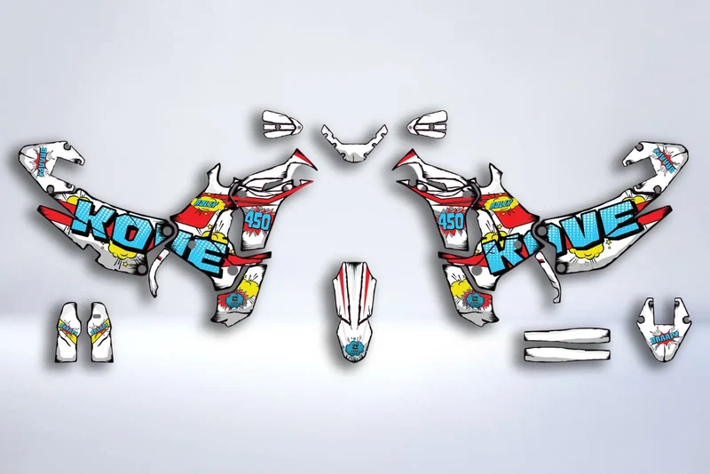 Kit Déco COMICS – Kove 450 Rally 2022-2025
