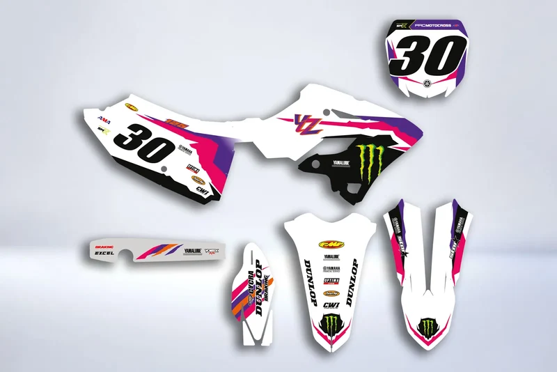 Kit Déco Yamaha YZ 125/250 2022-2025 - ORIGINE ROSE MONSTER