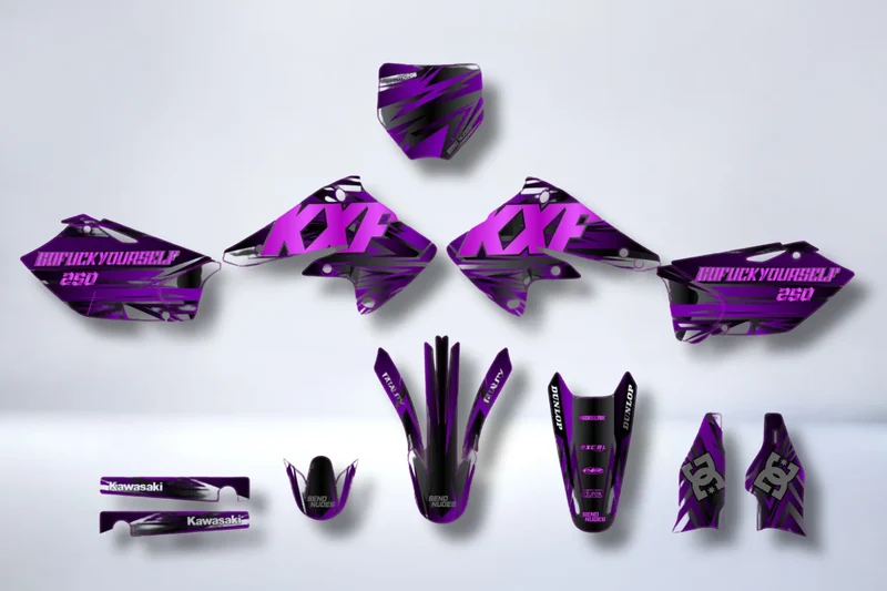 Kit Déco DARK PULSE – Kawasaki KXF 250 2004-2005