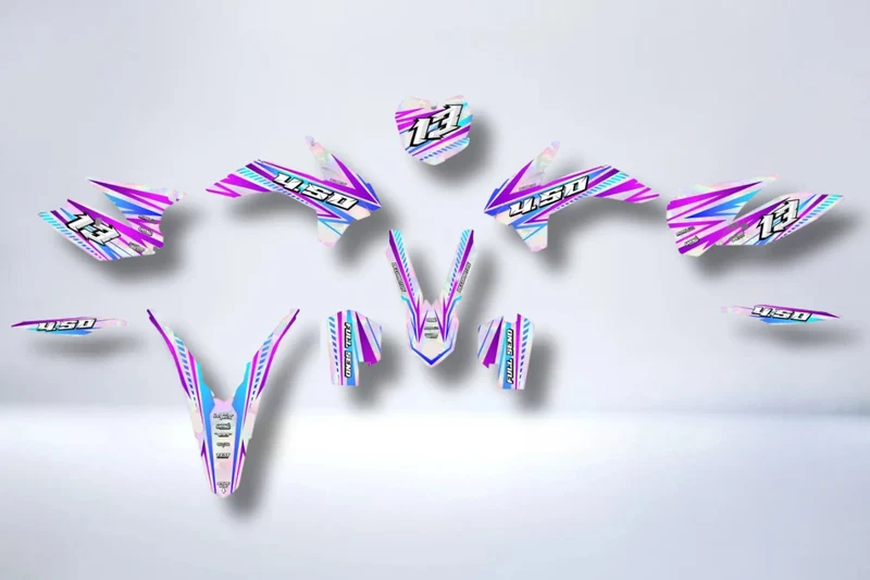 Kit Déco KTM EXC EXC-F SX SX-F 2013-2016 - RAINBOW (Holographique en option)