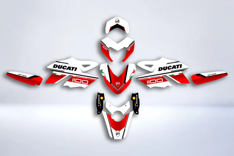 Kit Déco Ducati Hypermotard 796 1100 - RED