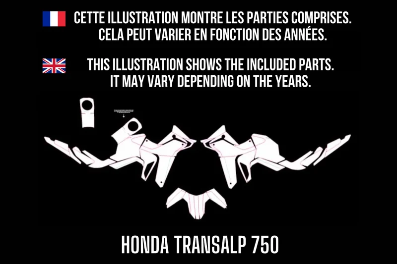 Kit Déco HONDA TRANSALP 750 100% personnalisé