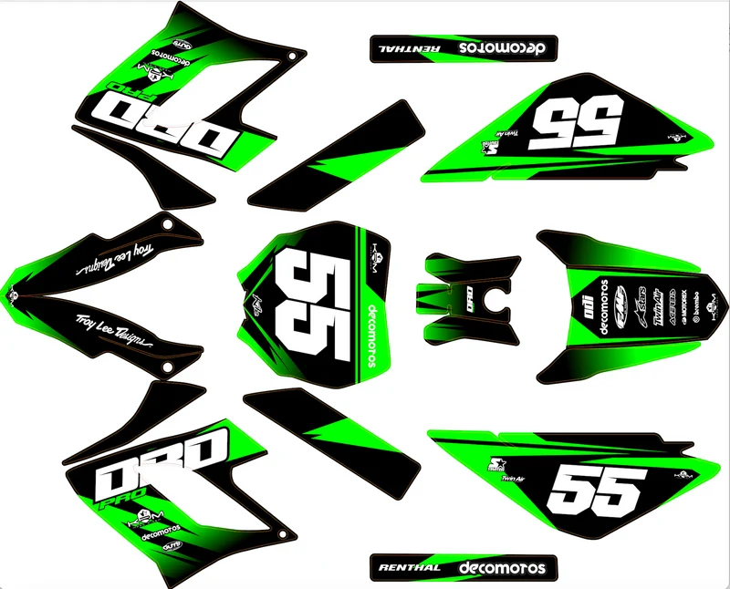 Kit Déco DERBI DRD RACING 2004-2009 - GREEN