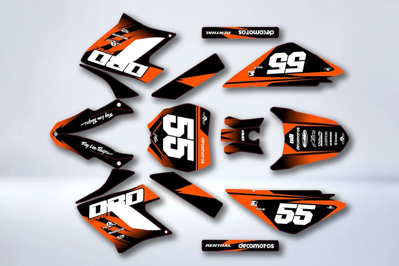 Kit Déco DERBI DRD RACING 2004-2009 - ORANGE