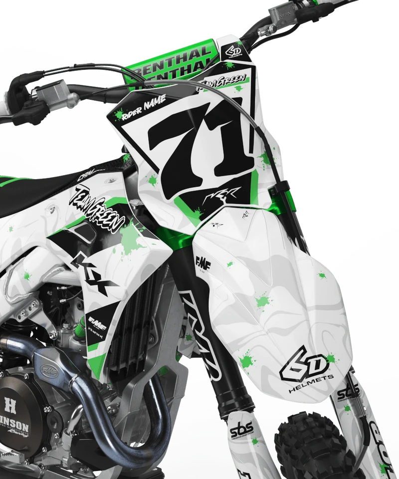 Kit Déco KAWASAKI KXF 250 2025 & KXF 450 2024-2025 - SpottedGreen