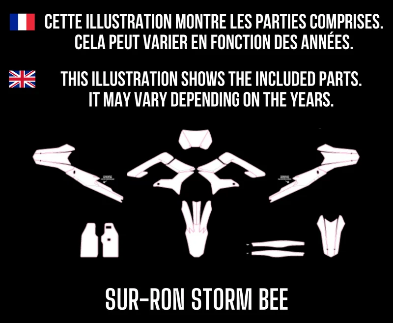 Kit Déco SUR-RON STORM BEE 100% personnalisé