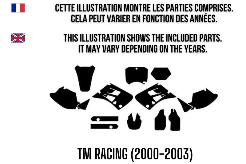 Kit Déco TM Racing (2000-2003) 100% personnalisé