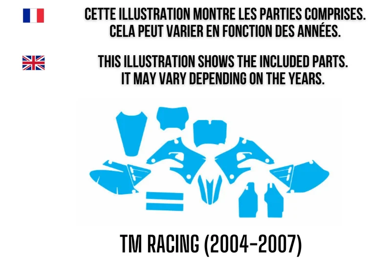 Kit Déco TM Racing (2004-2007) 100% personnalisé