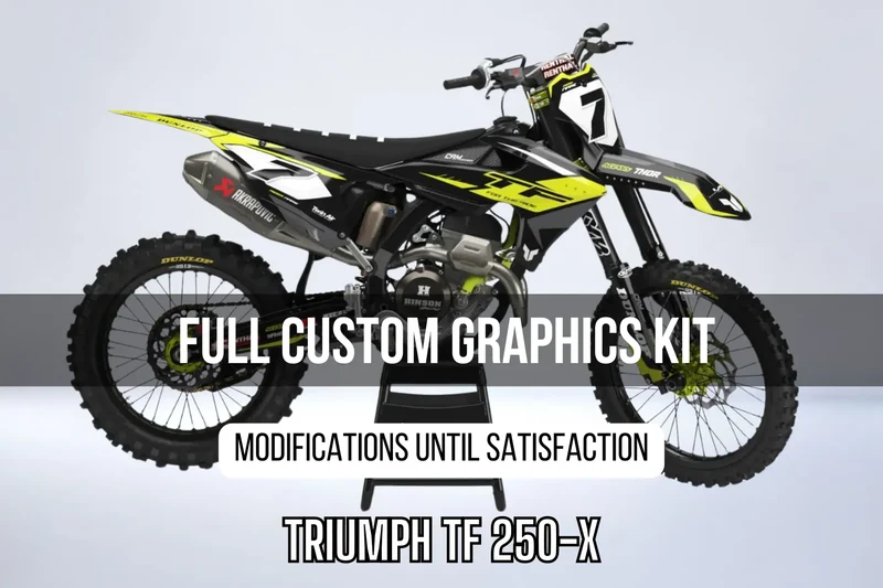 Kit Déco TRIUMPH TF 250-X 100% personnalisé