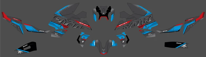 Kit Déco Yamaha MT 125 / MT 03 / MT 07 / MT 09 / MT 10 Semi-Personnalisé - HYPERSPORT