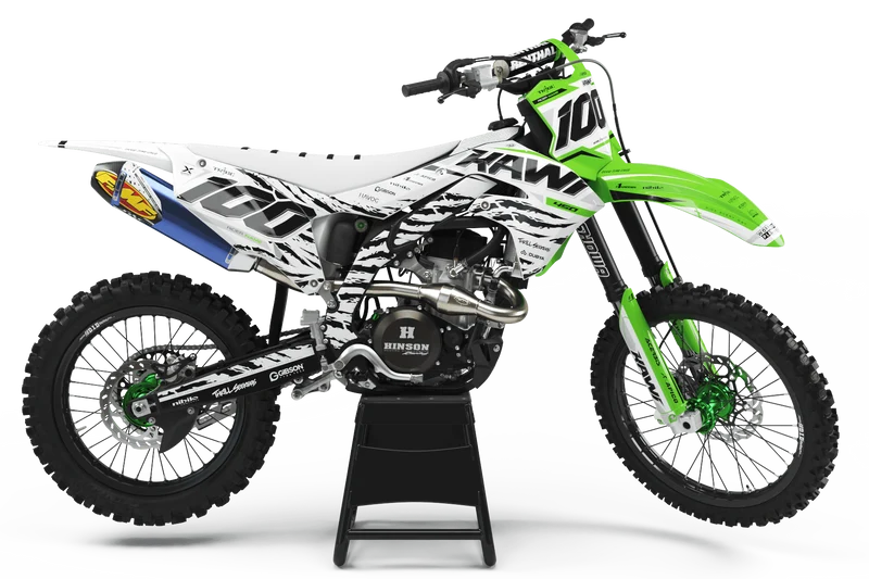 Kit Déco Kawasaki KXF 250 2021-2024 & KXF 450 2019-2023 - ZEBRA V2