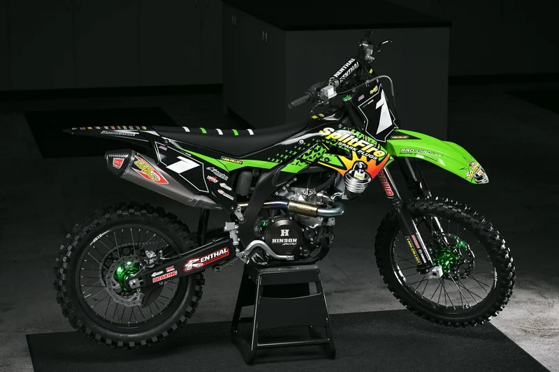 Kit Déco Kawasaki KXF 250 2021-2024 & KXF 450 2019-2023 - SPLITFIRE