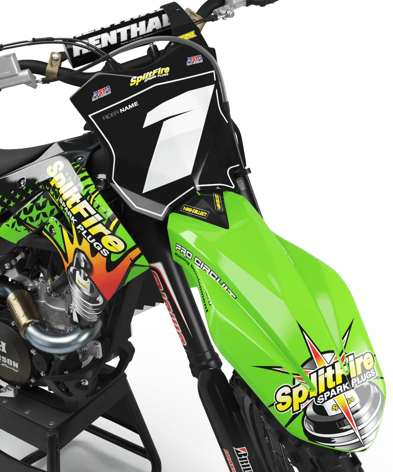 Kit Déco Kawasaki KXF 250 2021-2024 & KXF 450 2019-2023 - SPLITFIRE