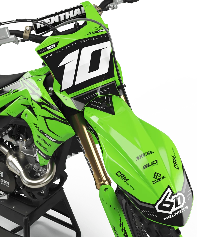 Kit Déco Kawasaki KXF 250 2021-2024 & KXF 450 2019-2023 - REPLICA
