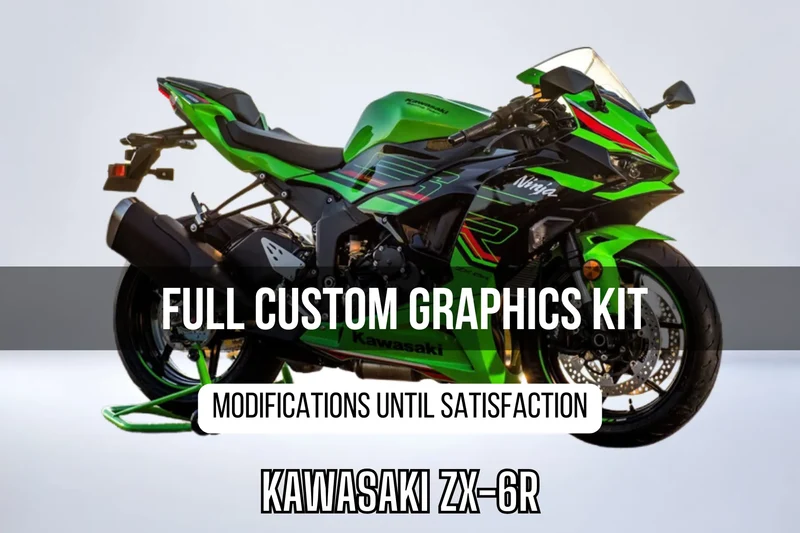 Kit Déco KAWASAKI NINJA ZX-6R 100% personnalisé