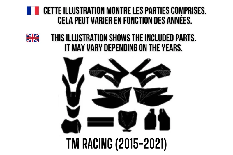 Kit Déco TM Racing (2015-2021) 100% personnalisé