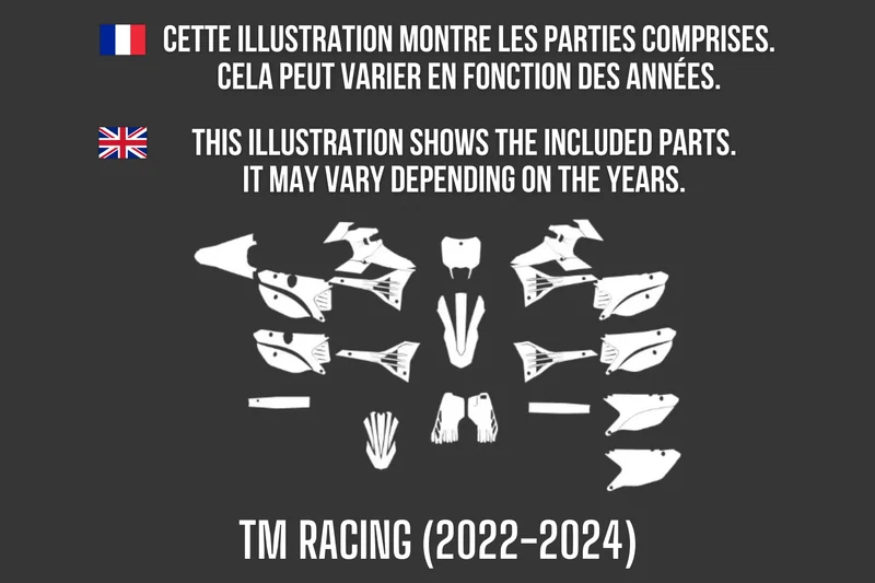 Kit Déco TM Racing (2022-2024) 100% personnalisé