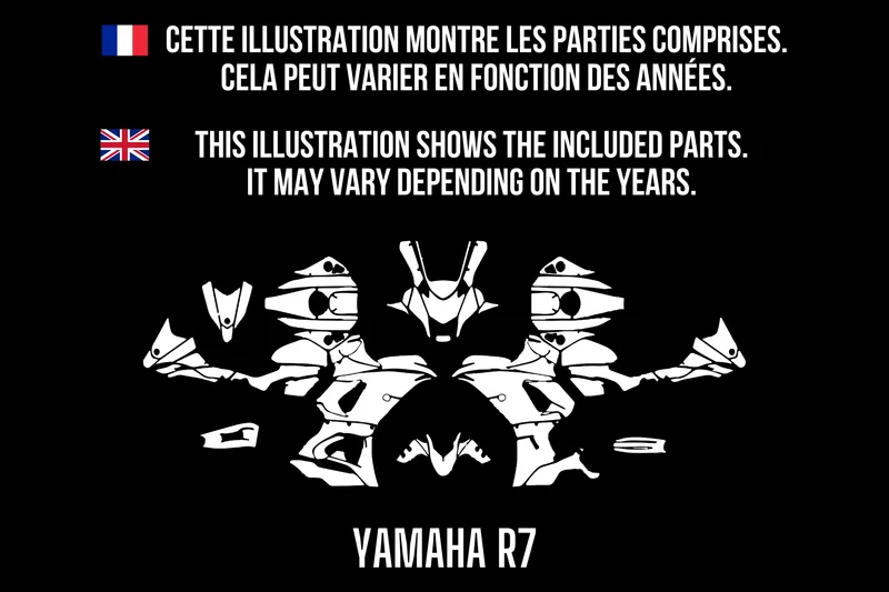 Kit Déco Yamaha YZF R7 100% personnalisé
