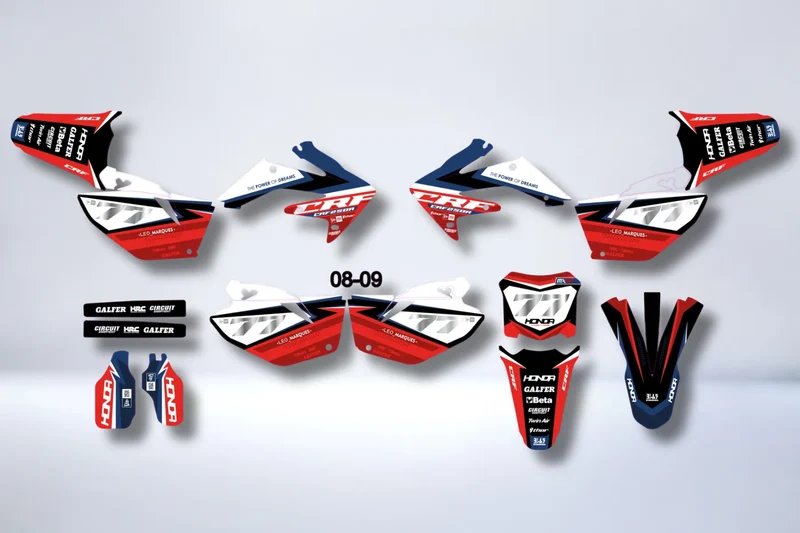 Kit Déco HONDA CRF 250 2004-2009 - RED