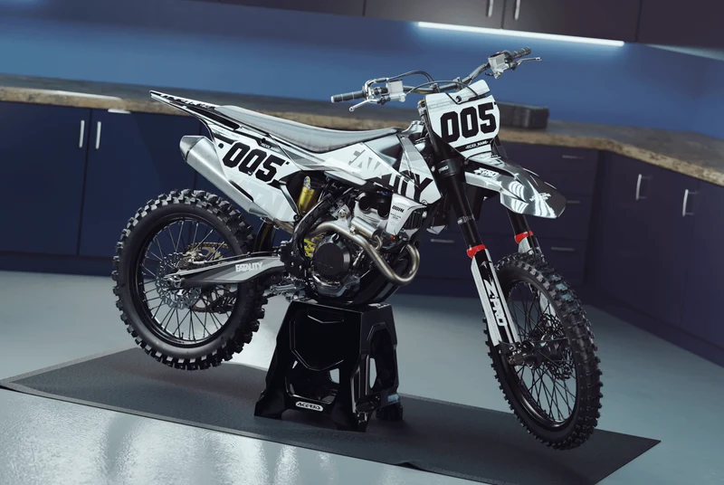 Kit Déco KTM EXC EXC-F SX SX-F 2019-2023 - B&W