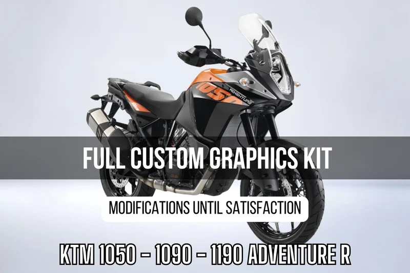 Kit Déco KTM 1050 / 1090 / 1190 ADVENTURE R 100% personnalisé
