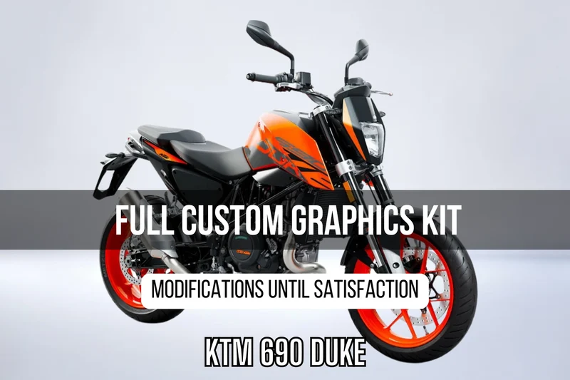 Kit Déco KTM 690 DUKE 100% personnalisé