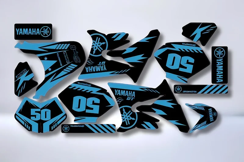 Kit Déco Yamaha DT 50 2003-2020 - FACTORY BLUE
