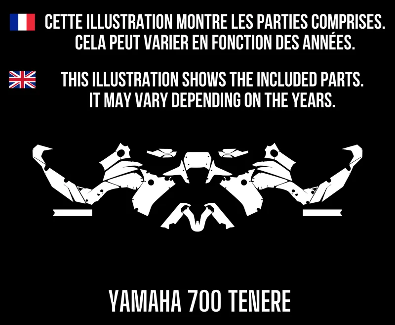 Kit Déco YAMAHA 700 TENERE 100% personnalisé