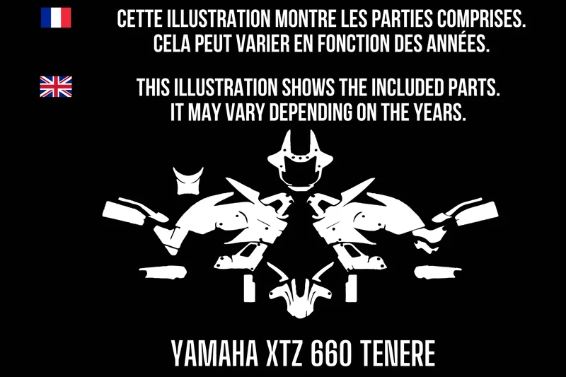Kit Déco YAMAHA XTZ 660 TENERE 100% personnalisé