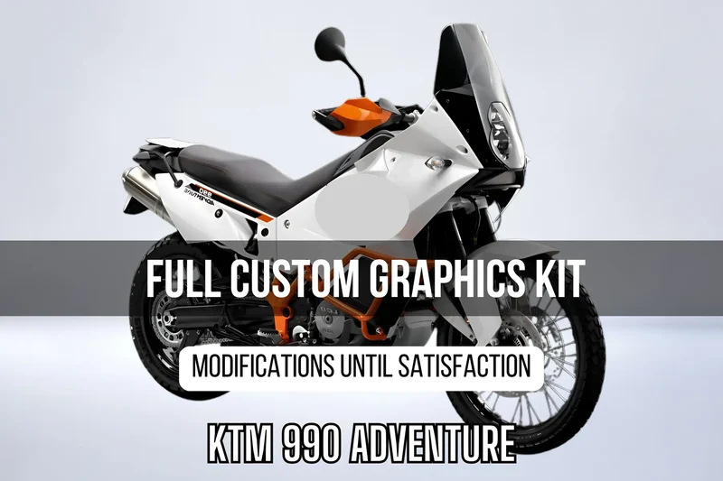 Kit Déco KTM 990 ADVENTURE 100% personnalisé