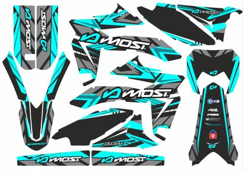 Kit Déco Sherco SE-R / SM-R 50cc 2013-2026 - TURQUOISE
