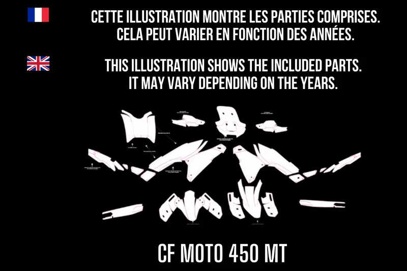 Kit Déco CF MOTO 450 MT 100% personnalisé