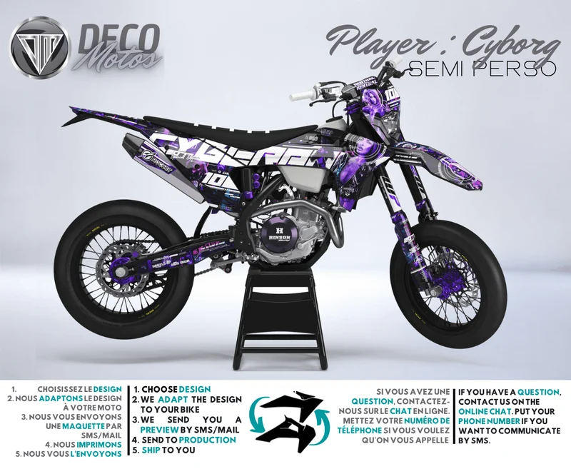 Kit Déco GASGAS EC / EC-F / MC / MC-F 2020-2023 - Cyborg
