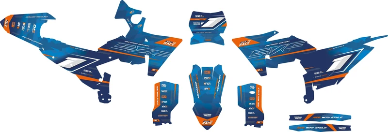 Kit Déco KTM EXC EXC-F SX SX-F 2023-2025 - Neptune