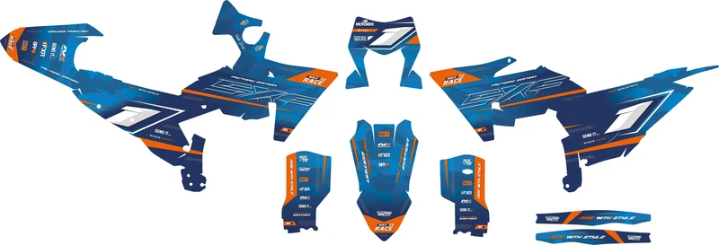 Kit Déco KTM EXC EXC-F SX SX-F 2023-2025 - Neptune