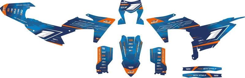 Kit Déco KTM EXC EXC-F SX SX-F 2023-2025 - Neptune