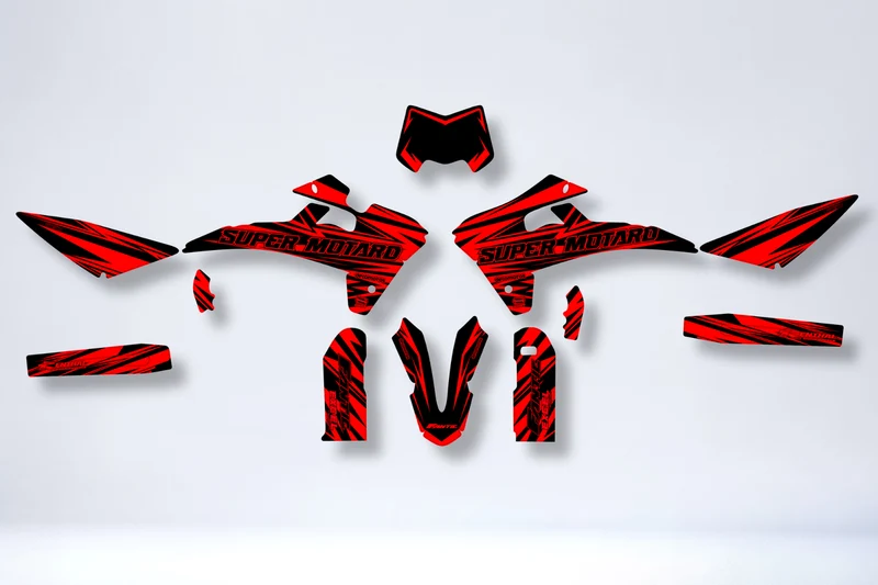 Kit Déco Fantic 50/125 XM / XE 2017-2022 - DARK RED
