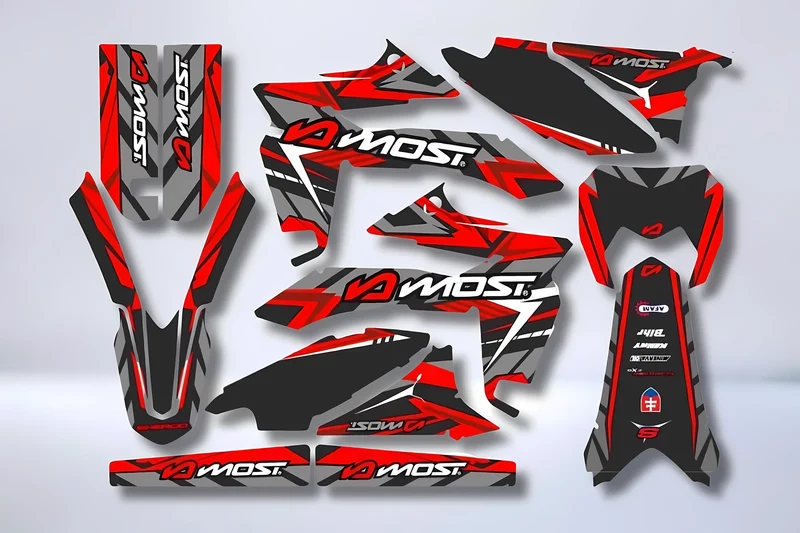 Kit Déco Sherco SE-R / SM-R 50cc 2013-2026 - RED