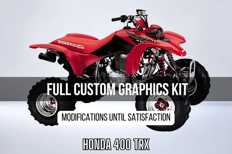 Kit Déco HONDA 400 TRX 100% personnalisé