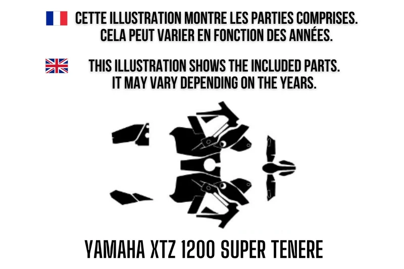 Kit déco YAMAHA XTZ 1200 SUPER TENERE 100% personnalisé