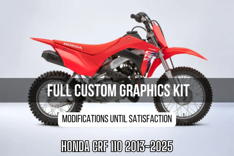 Kit Déco HONDA CRF 110 2013-2025 100% personnalisé